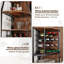 Wine Bottle & Glass Rack Vintage Wood