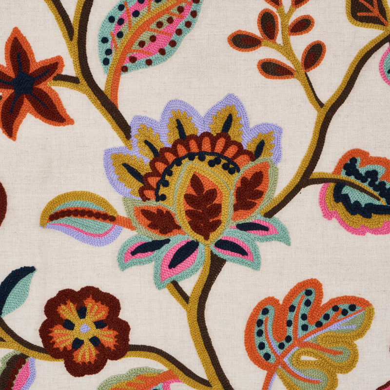 Loulou Embroidery Fabric, Jewel