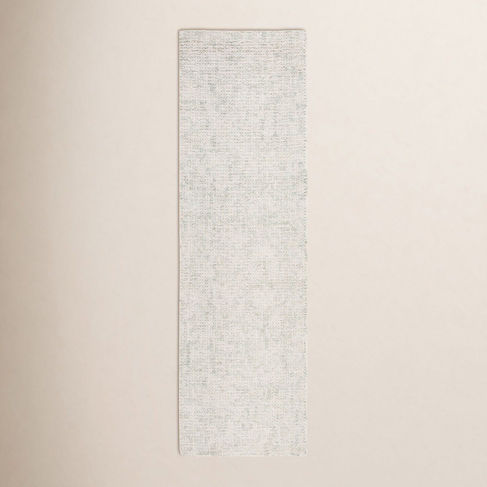 Donica Light Sage Ivory Hand-Tufted Wool Rug, Runner 2'3" x 8'