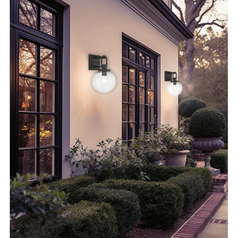 Wenston 1 - Light Outdoor Sconce, 4.23" H x 13" W x 8" D