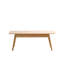 Table centrale Table basse 100% bois massif Plateau supérieur Table basse Largeur 100 x Profondeur 50 x Hauteur 44 cm Bureau d'étude Travailler de la maison Facile à assembler Bois naturel avec tablette de rangement-652090597