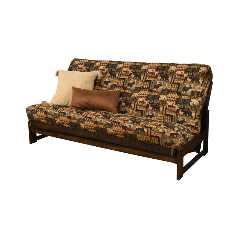 Stratford Full / Double 74'' Upholstered Futon And Mattress, Peter's Cabin