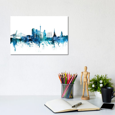 Gothenburg, Sweden Skyline by Michael Tompsett - Wrapped Canvas Gallery-Wrapped Canvas Giclée