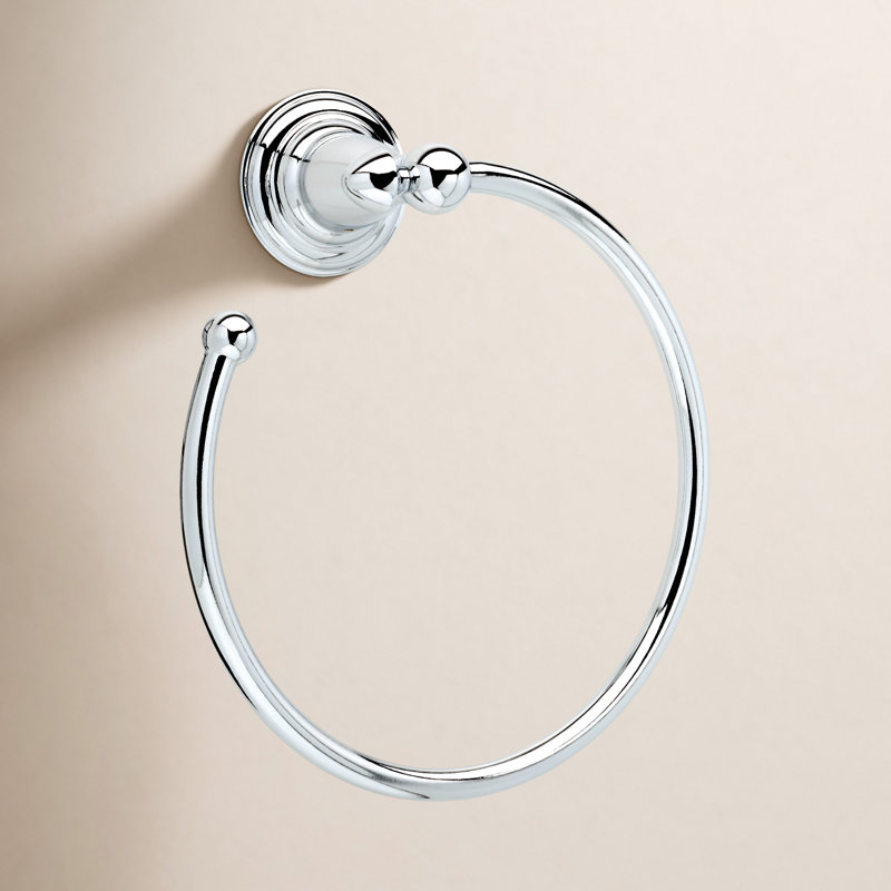 Victorian Towel Ring, Chrome