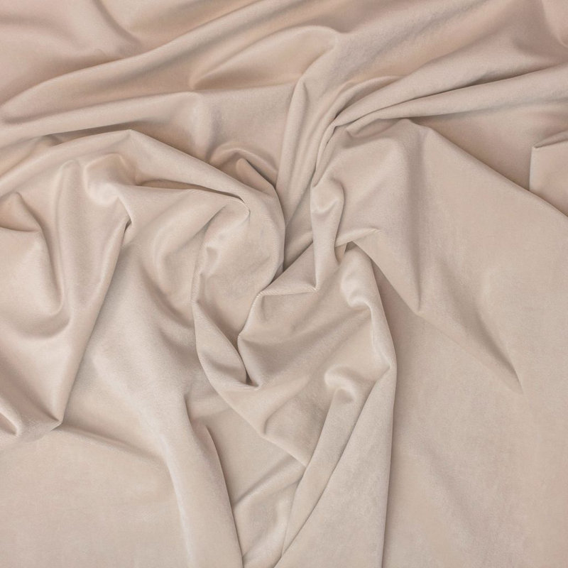 Marquee Velvet Fabric, Ivory