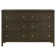 Commode 6 tiroirs cacao foncé