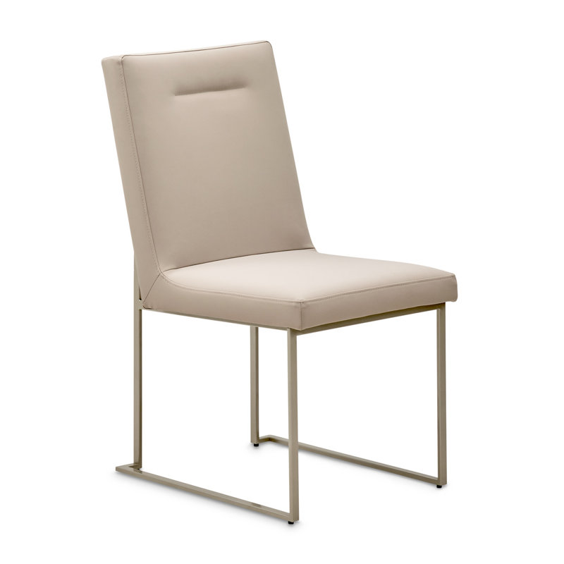 19'' H Upholstered Metal Side Chair