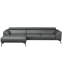 Blagovesta Genuine Semi-Aniline Leather Corner Sofa with Upholstered Frame-1258670071-1258670064