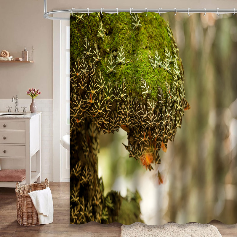 Rideau de douche avec 12 crochets Valley Island, L 72 po x l 84 po