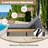 Outdoor Chaise Lounge Chair With 5-position Adjustable Backrest, Reclining With Cushion, Patio Lounger,gray-1281705331-1281705328