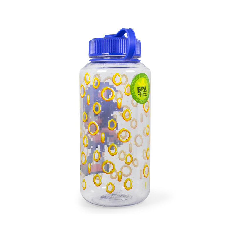 Sonic the Hedgehog Rings 32 oz. Bouteille d'eau en plastique