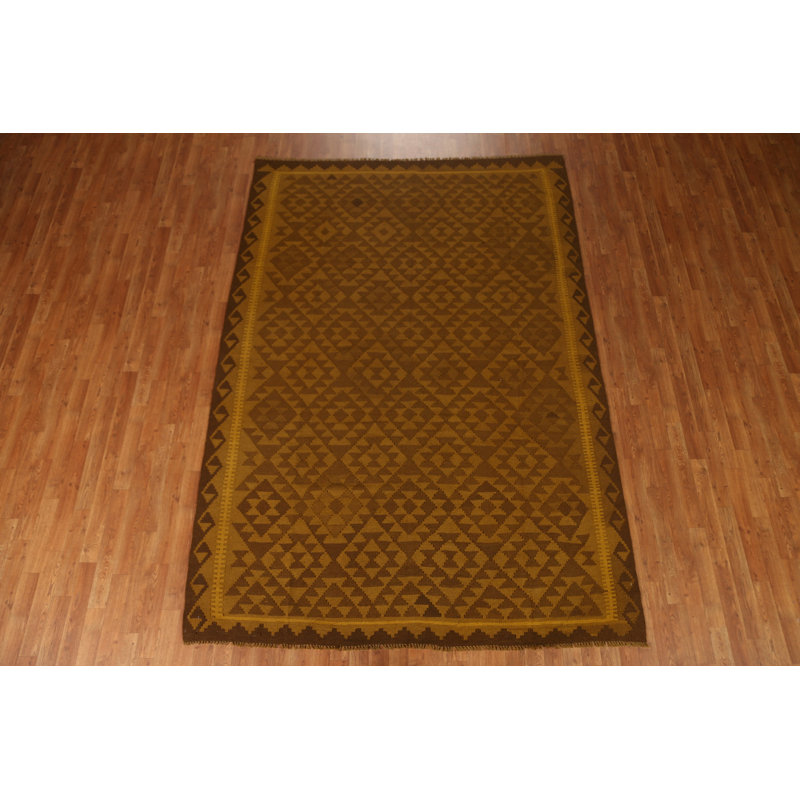 Tapis tribal en laine Kilim 7 x 10