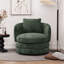 Fauteuil demi-tonneau pivotant en chenille Modern-481052752