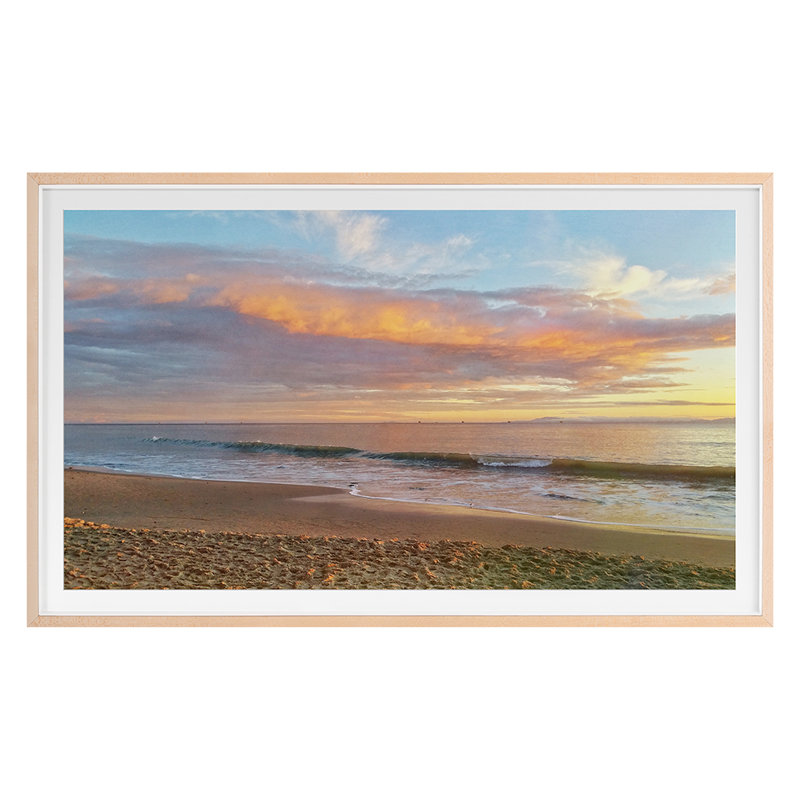 Butterfly Beach Seascape Print by Werder, Lillis, 28'' H x 46'' W, Maple Single Picture Framed