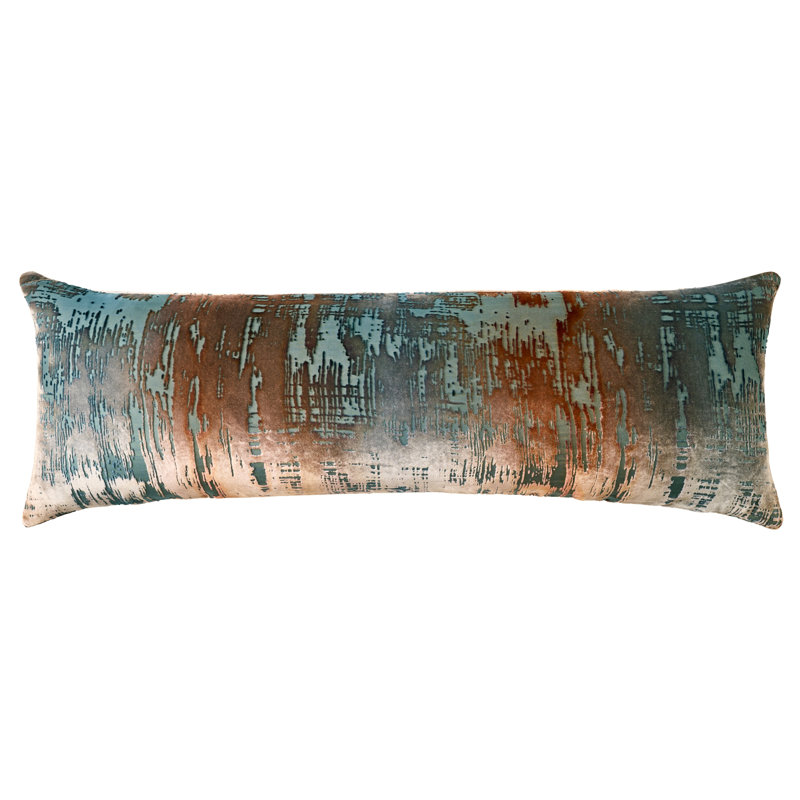 Lumbar Pillow Cover & Insert, Gunmetal, Rectangle 8"H x 16"W
