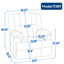 Fauteuil inclinable manuel avec chaise berçante et pivotante-219726007