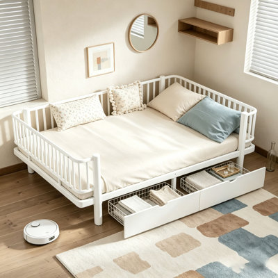 Platform Bed with Storage Drawers