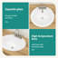 20"X18" White Ceramic Oval Undermount Bathroom Sink With 3 Faucet Hole