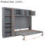 Lit escamotable multifonctionnel personnalisable avec rangement intégré-2114464781