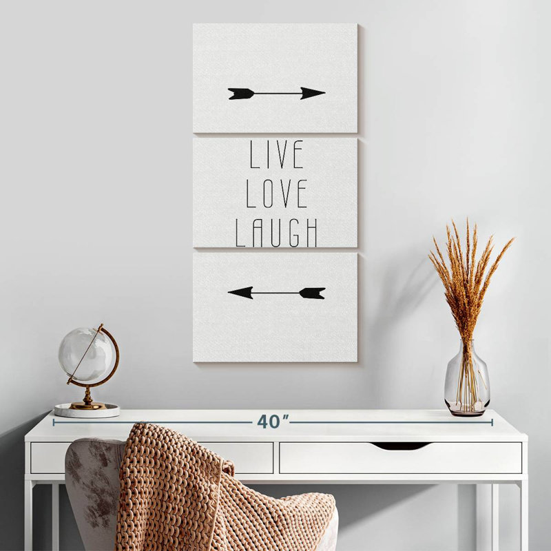 Signe «Live Love Laugh», H 32 po x l 15 po