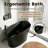 51" Oval Freestanding Solid Surface Bathtub With Integral Seat, Headrest, Overflow & Drain-129578995