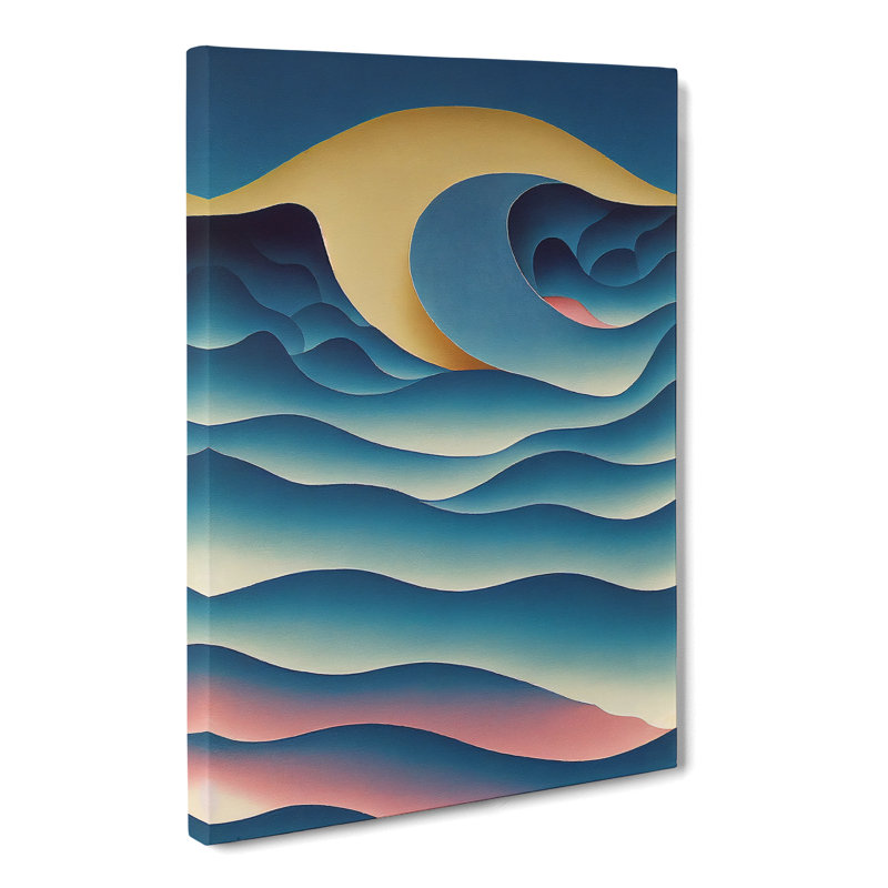 CAN-V0523-2171X Seascape Abstract Vol.5 - Wrapped Canvas Print, 50cm H x 35cm W x 3cm D