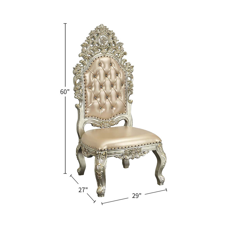 Faux Leather Side Chair