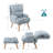 Bergmann Upholstered Accent Chair with Ottoman-1254577270