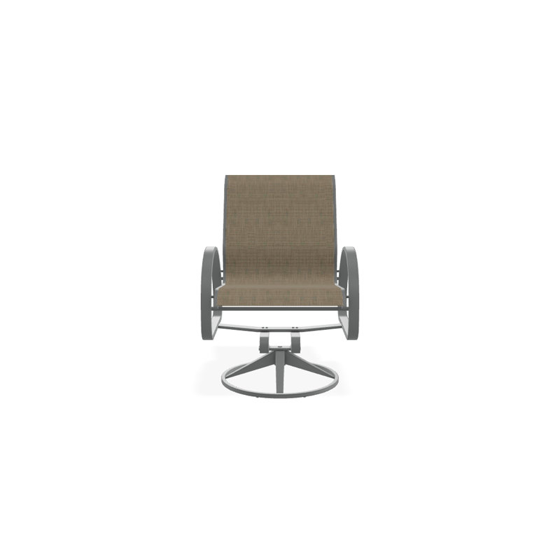 Fauteuil de patio pivotant Hiraku, Graphite texturé, Newport