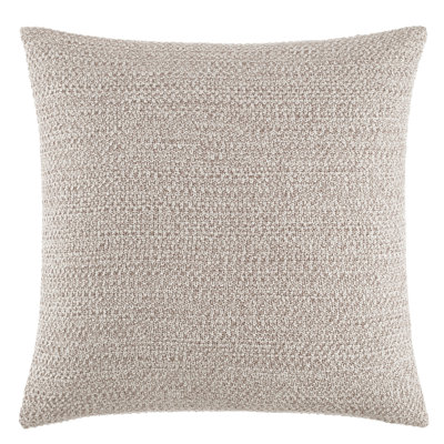 Kenneth Cole Marbled Knit Beige Throw Pillow