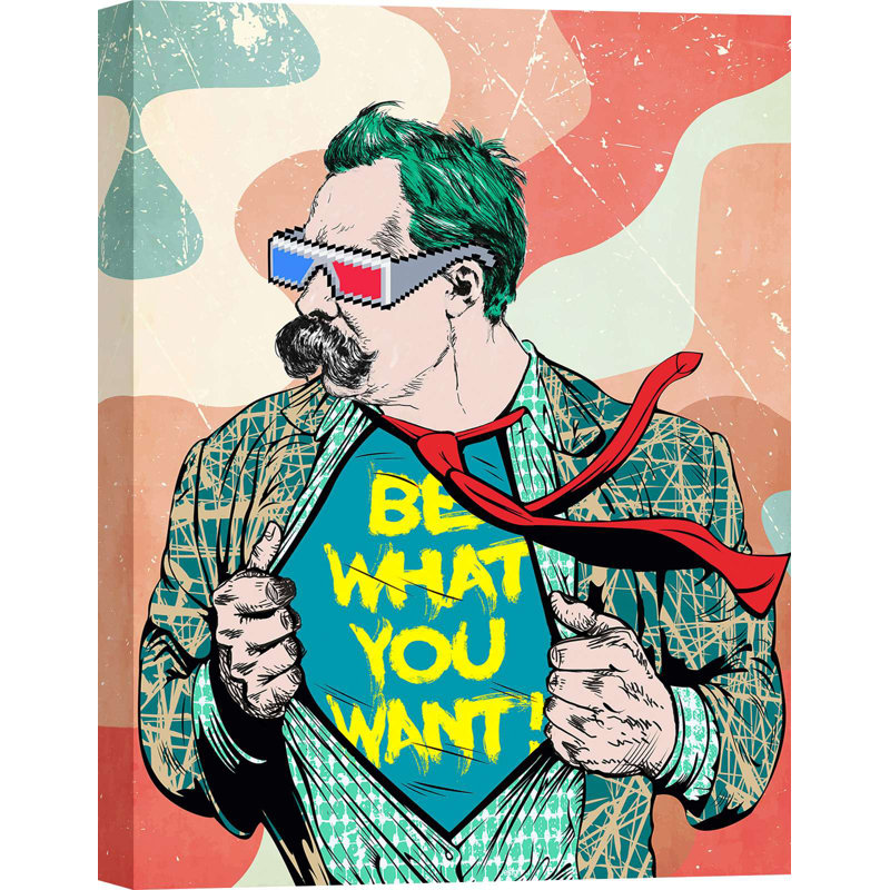 Friederich: Be What You Want by Matt Spencer - Wrapped Canvas Print, 70cm H x 50cm W