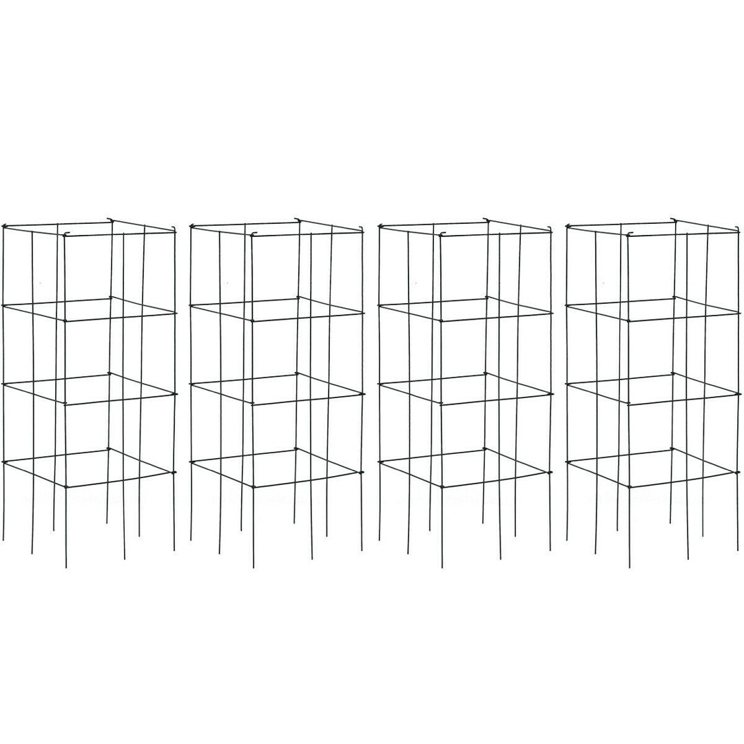 Maolis 39'' H x 16'' W Metal Plant Support (Set of 4) Arlmont & Co.
