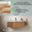 Ensemble de meuble-lavabo mural 48 po avec lavabo de luxe à l'italienne avec beaucoup de rangement