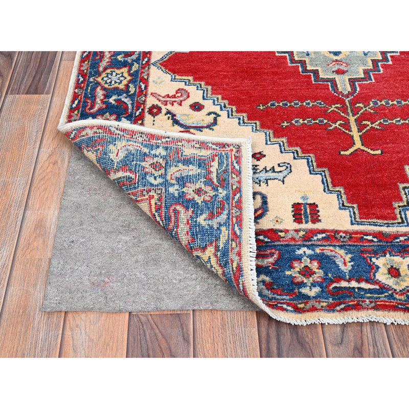 Zymira One-of-a-Kind Rectangle 3'10" X 5'8" New Age Wool Area Rug Ivory