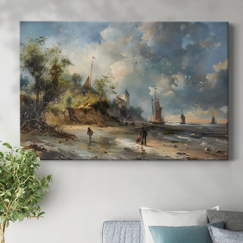 NAUTICAL XIV  -Premium Gallery Wrapped Canvas -Ready to Hang, 12" H x 18" W