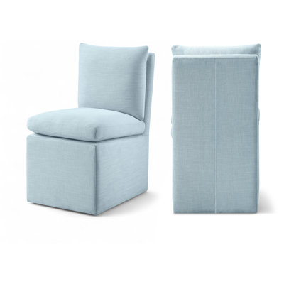 Nelori Linen Textured Performance Fabric Upholstered Dining Chair