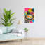 Vibrant petit-déjeuner matinal abstrait coloré, fruit tropical, art mural-129143262
