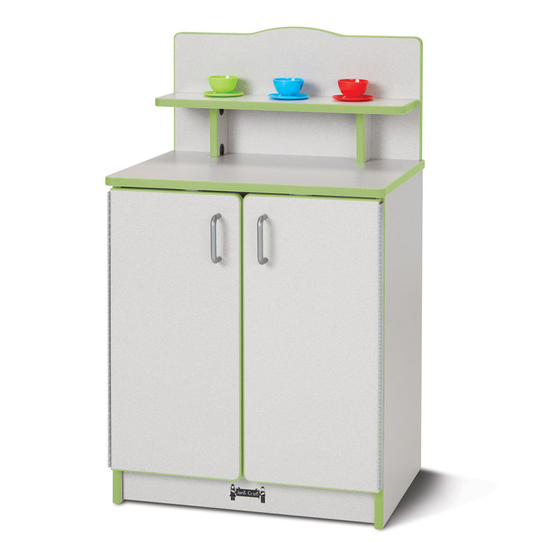 Rainbow Accents® Culinary Creations Kitchen Cupboard, Gray/Key Lime