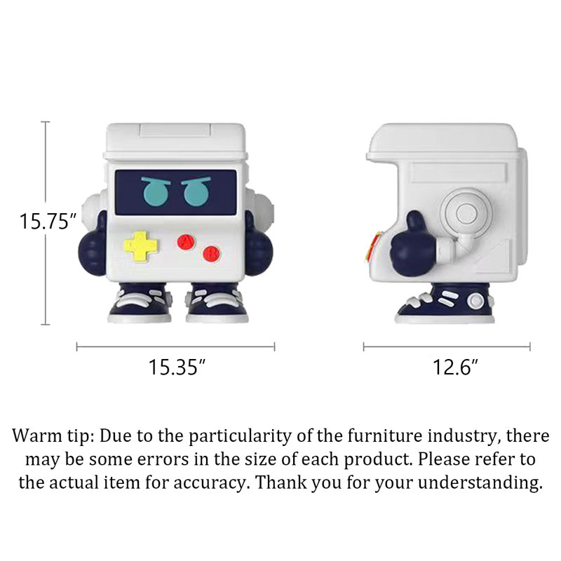Table d'appoint sur pied en forme de robot console de jeux - Décoration intérieure