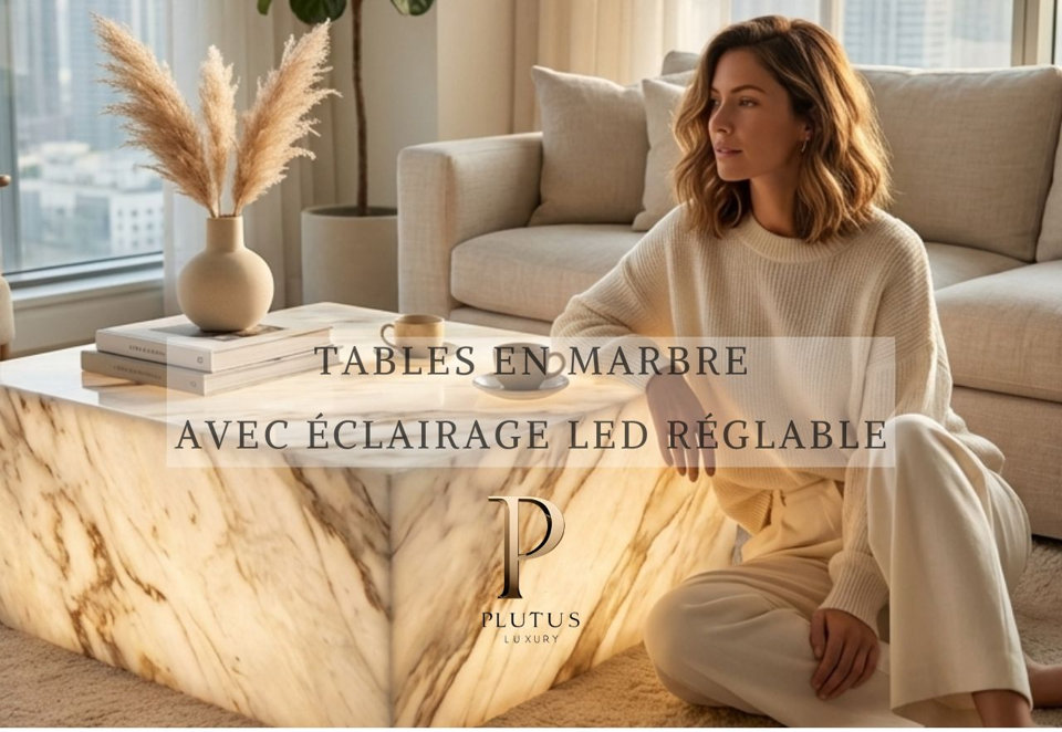 Tables en marbre LED