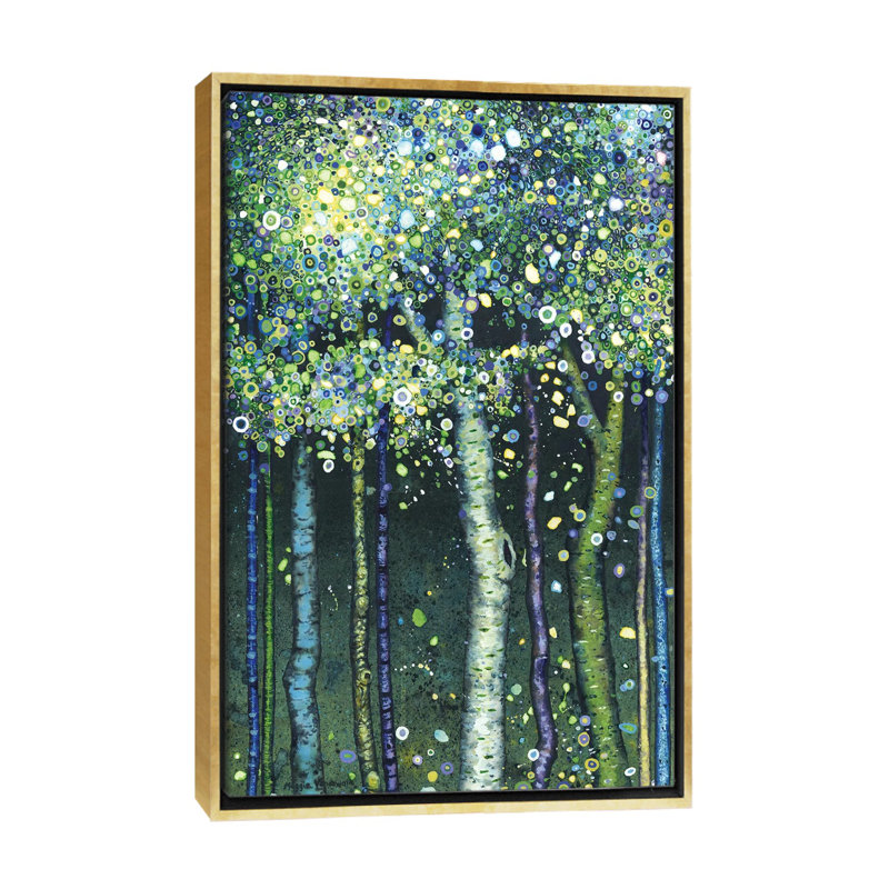 «Vernal Equinox» par Maggie Vandewalle - reproduction d'art, H 26 po x l 18 po x 1,5 po, Toile encadrée d'or, Pas de tapis