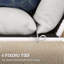 Outsunny Sun Lounger Cushions Only Set of 2, 190 x 56 x 10 cm-1812637617