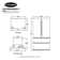 Cosmo 36" Counter Depth French Door Refrigerator 22.5 cu ft. Energy Star