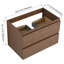 Armoire de salle de bain 30 po - Chêne brun moderne avec revêtement à l'eau et grande surface de meuble-lavabo à finition facile-1998306146-1998306150