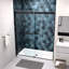 Système de fermeture en douceur de la porte de douche - Verre trempé de 5/16 po, fini noir mat, verre coulissant double noir, explosion, installation facile