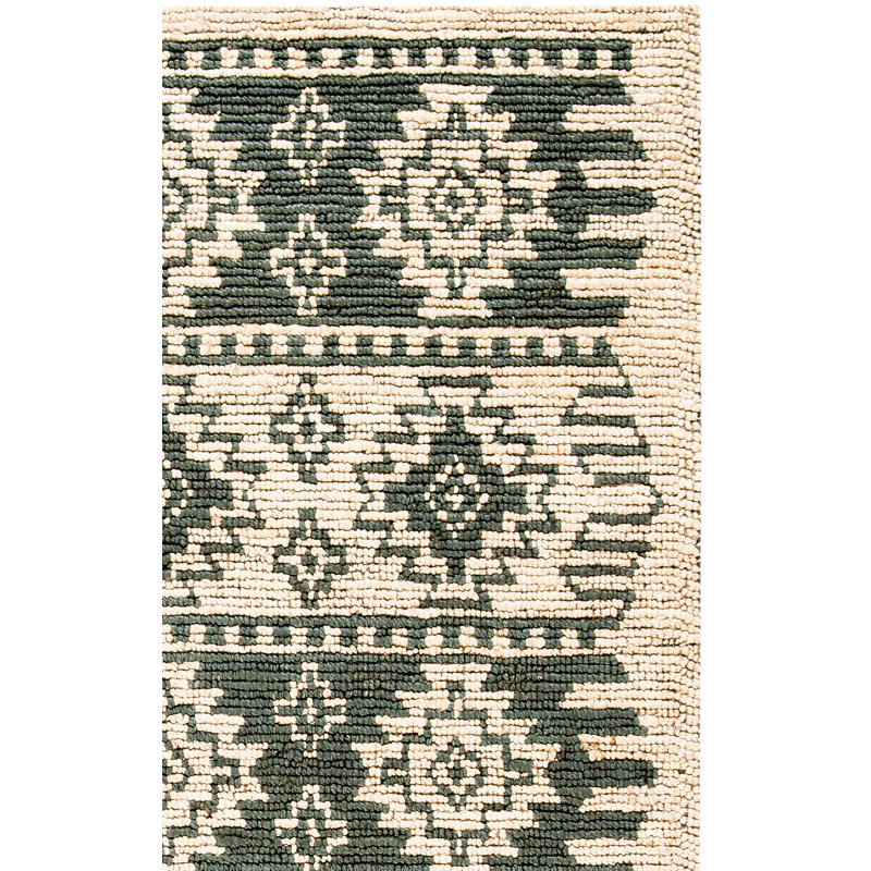 Tapis intérieur / extérieur tissé à la main Tuttle, Carré 6 pi