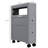 Bathroom Storage Cabinet With Rolling Feature In Gray For Towel -