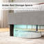 Structure de lit moderne tapissier