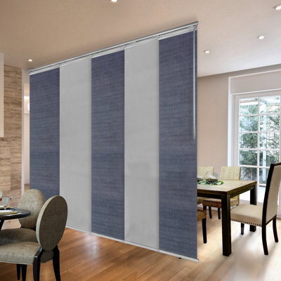 5-Panel Single Rail Panel Track Extendable 58"-110"W x 94"H, Panel width 23.5", Spruce, Cadet