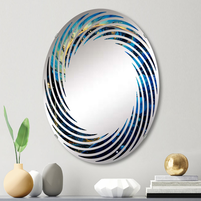 Miroir mural Nautilus Sapphire, 24 po x 36 po, Ovale